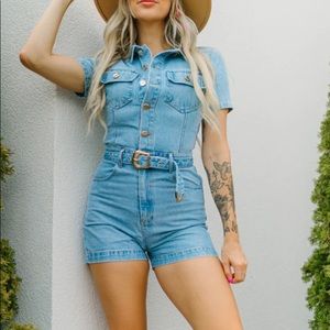 Trendy & Tipsy denim romper